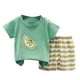 thumbnail image 1 of Odeerbi 0-6 Años Niño Niña Conjunto de Verano Estampado Camiseta Manga Corta de Algodón Shorts Conjunto de Dos Piezas, 1 of 3