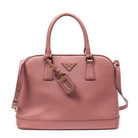 Pre-Owned Prada Pink Medium Open Promenade Shoulder Bag Saffiano Leather