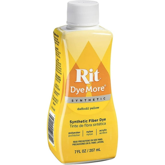 Rit DyeMore Advanced Liquid Dye for Polyester, Acrylic, Acetate, Nylon and More, Daffodil Yellow