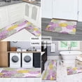 thumbnail image 6 of 2 Piece Purple Pink Dalia Rug Kitchen Rug Set, Decor Kitchen Rugs, Absorbent Non-Slip Washable Floor Mats, Home Indoor Runner Rugs 17"x47"+17"x30", 6 of 7