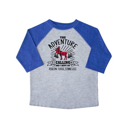 

Inktastic Pigeon Forge Tennessee The Adventure is Calling and I Must Go Gift Toddler Boy or Toddler Girl T-Shirt