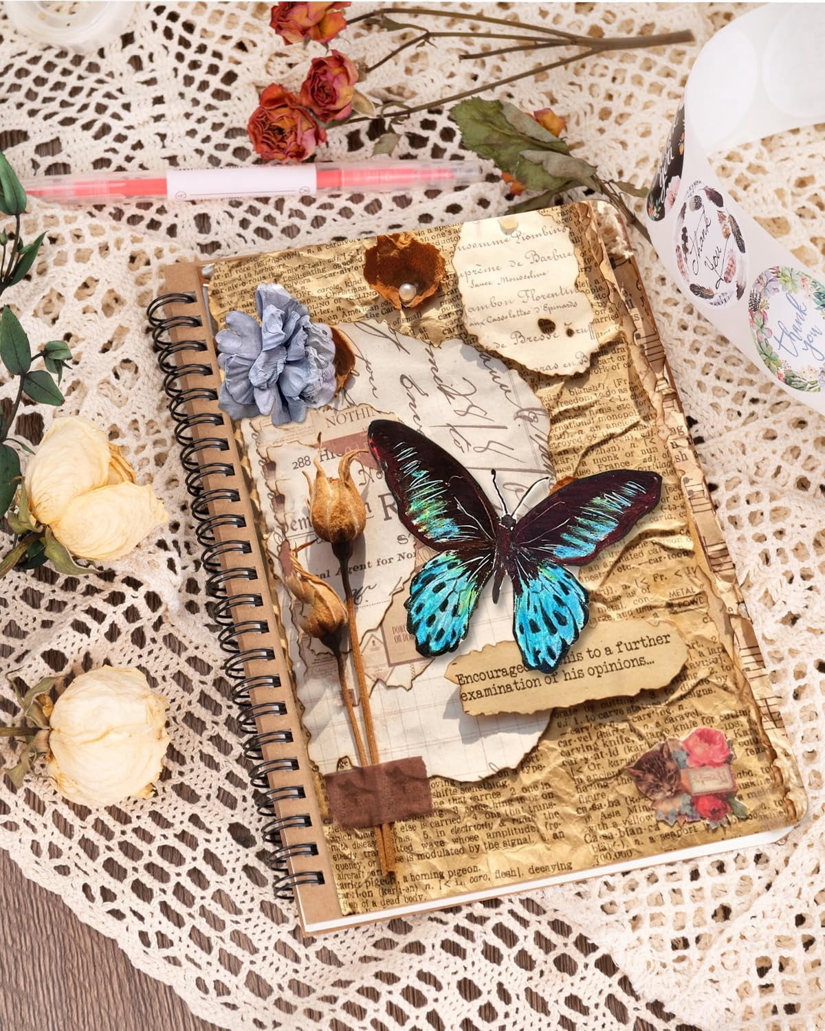 Spiral Notebooks A5 Lined 20Pcs College Ruled Journals for Work, School and Travel, Good for Students and Office 120 Pages/60 Sheets
