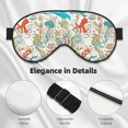thumbnail image 4 of Fuzoiu Wild Sea Life Print Sleep Masks,Eye Masks with Adjustable Strap for Sleeping,Night Eye Shade for Women Men,Eye Cover for Full Night's Sleep, Travel and Nap, 4 of 7