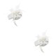 thumbnail image 1 of Sonducket Women Bow Feather Headband Fascinator Hat Ladies Weddings Day Blanco 2Conjunto, 1 of 1