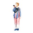 thumbnail image 3 of KLKCMS 1/64 Girl Figure Character Handpainted for Building Kits DIY Projects Layout Blue, 3 of 9