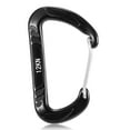 thumbnail image 2 of Amdohai 4pcs 12KN Wiregate Carabiner Snag Free Carabiner Steel Spring Clip Lightweight Hammock Swing Clip Equipment, 2 of 7