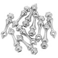 thumbnail image 5 of Furniture Glass Connectors Railing Post Cap Zinc Alloy Silver 3.70X1.10X1.10CM Easy Installation and Removal 10Pcs, 5 of 5