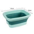 thumbnail image 5 of Soumake Foldable Wash Basin Plastic Portable Pool Foot Bath Basin Kitchen Fruit Vegetable Washing Basin Footbath Tub Camping Laundry Car Wash Basin, 5 of 7