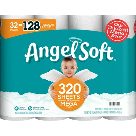 Angel Soft Toilet Paper - 32 Mega Rolls