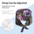 thumbnail image 3 of Salouo Lilacs Teapot Scenic Painting Print Adjustable Working Caps,1 Pcs Working Hats Elastic Scrub Hats Elastic Tie Back Hats Unisex Nurse Scrub Cap Nurse Hats ,One Size, 3 of 7