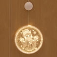 thumbnail image 1 of Qocolhg Christmas Window Lights Decorations, 9.4'' Large LED Christmas Window Hanging 3D Lights Decorations Battery Operated for Outdoor Indoor Windows Christmas Tree Party Holiday Wall (Santa Claus), 1 of 3