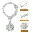 thumbnail image 3 of Uxcell 2Pcs Curtain Tiebacks Rope with Single Ball for Indoor/Outdoor Curtains, Grey, 3 of 5