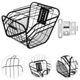 thumbnail image 1 of OULII Removable Bike Basket Black Metal Scratch Resistant Design 1Pack, 1 of 8