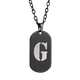 thumbnail image 2 of Collar Hombre de Inicial Letra A LUCKMAN, Acero Inoxidable Color Negro, Modelo Dylan negro UNITALLA, 2 of 7