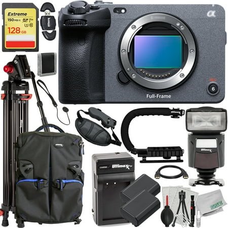 Ultimaxx Advanced Sony FX3 Full-Frame Cinema Camera Bundle (Body Only) - Includes: 128GB Extreme SDXC, 2x Replacement Batteries & So Much More (28pc Bundle)