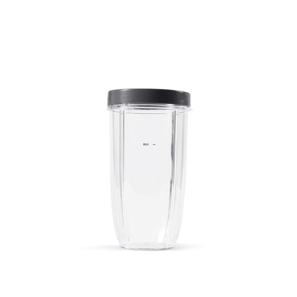 NutriBullet - Taza colosal de 32 onzas con anillo de labios estándar, 32 onzas, transparente/gris