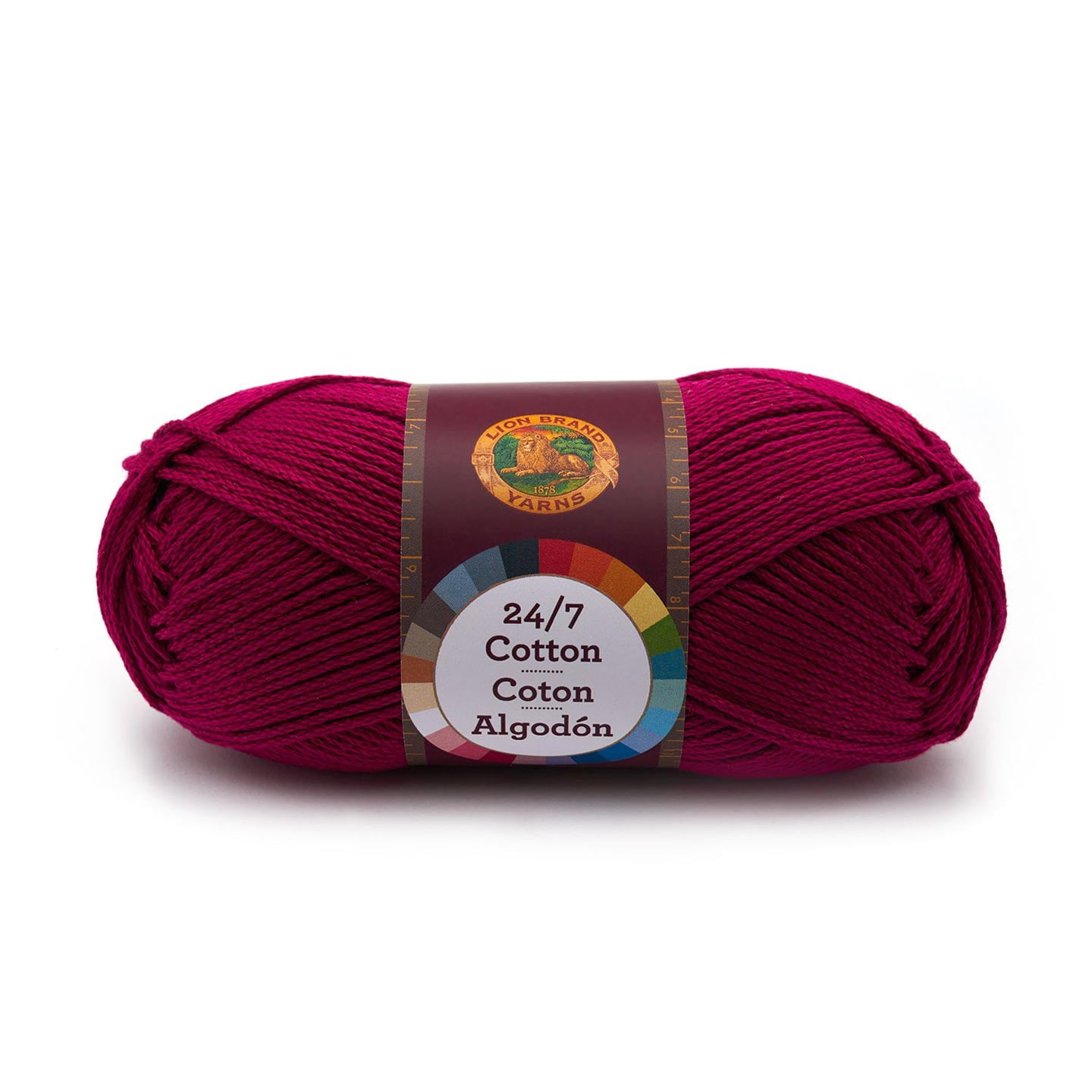 Lion Brand 24/7 Cotton Magenta Cotton Yarn