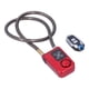 thumbnail image 5 of Candado de cable inalámbrico, candado de alarma con contraseña, candado de cable con contraseña remota, candado de cuerda para bicicleta, diseñado a la perfección, 5 of 14