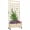 Natural Wood, variant on Outsunny Planter with Trellis, Raised Garden Bed with Wheels, Brown