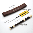 thumbnail image 2 of Clarinete de 8 agujeros sonido agudo C tono Clarinete de 8 agujeros Flauta dulce instrumento musical, 2 of 4