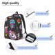 thumbnail image 3 of Balery Cat Icecream Mochila Clásica Impresa Básica para Viaje, Mochila Escolar Resistente al Agua, Mochila de Lona con Correas Ajustables-Medium, 3 of 5