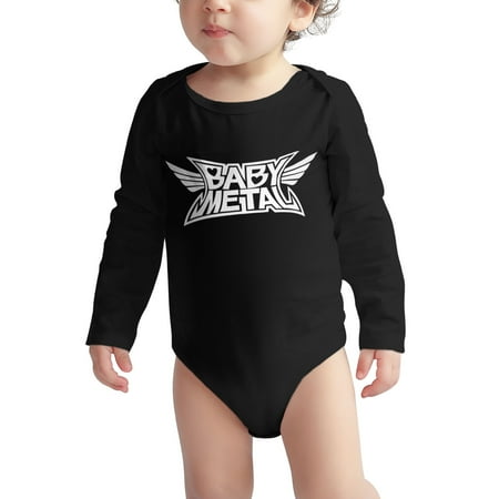 

Babymetal s Baby Boy Girl Long Sleeve Bodysuit Snap Closure 6 Months