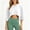 White, variant on Womens Summer Cropped Tops Casual Short Sleeve Drop Shoulder Loose Fit Lightweight Crop Workout T Shirts S