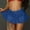 Blue, variant on Fesfesfes Women Skirt High Waist Solid Color Mesh Skirt Lingerie Panties Tops on