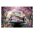 thumbnail image 2 of TIMIFIS Polyester Fiber Background Cl Oth, Spring Wreath Fence Easter Photo Material Photography Background Cloth Home Decor, 2 of 6
