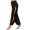 Black, variant on Women Harem Pants High Waist Side Slit Design Wide Leg Casual Trousers Solid Color Hip Hop Style Yoga Dance Pants