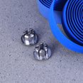 thumbnail image 2 of par de cintas para manillar de bicicleta de carretera, cinta de corcho más ligera con tapones para los extremos y tiras autoadhesivas (azul oscuro), 2 of 3