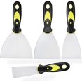 thumbnail image 1 of 4 Pieces Stainless Steel Spatula Set, Coating Knife With Plastic Handle Spatula, Palette Knife, 1 of 5