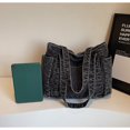 thumbnail image 7 of SPEKSEE Large Capacity Washed Denim Tote Bag, Casual Daily Shoulder Handbag with Zip‑Top Closure Roomy Denim Purse for Work Commute Shopping Travel, 7 of 7