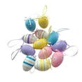 thumbnail image 2 of 12 piezas de huevos de Pascua colgantes para niños, regalos, juguetes, manualidades, huevos de pájaro artificiales para Estilo A, 2 of 9