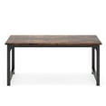 thumbnail image 4 of Resenkos Study Writing Desk, Computer Desk,Simple Conference Table, Rectangular Meeting Table Computer Desk,Brown, 4 of 4