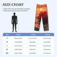 thumbnail image 4 of Sikiie Romantic Roses Sunset Ocean Pajama Pants Men, PJ Bottoms, Sleep & Lounge Pants-Medium, 4 of 6
