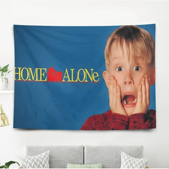 Home Alone-Theme Anti-pilling Tapestry Gift Wall Hanging Backdrop for Room Bedroom Girls Fans Background Banner Party Birthday Supplies Decor59"×39"(150cm*100cm)
