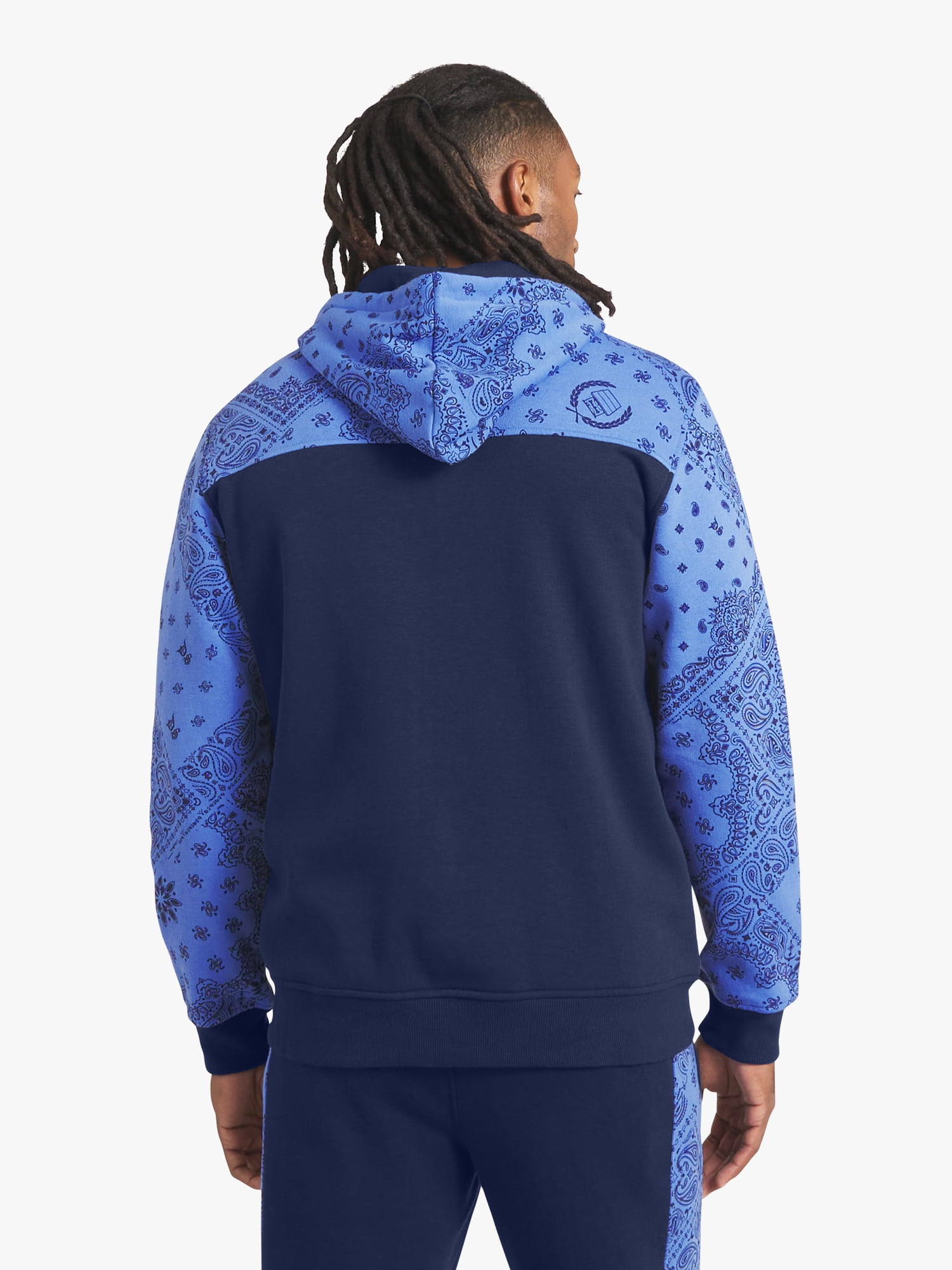 Dogg Supply by Snoop Dogg All-Gender Men's and Women's Bandana Print Zip Front Hoodie, Sizes XS-3XL