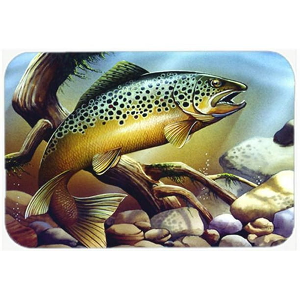 Brook Trout Glass Cutting Board, Large