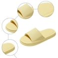 thumbnail image 6 of Cloud Slides for Women and Men Platform House Slippers Nonslip Quick Drying Soft Lightweight Shower Shoes Slip on Open Toe Sandals Yellow Size 6.5, 6 of 6