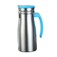 thumbnail image 2 of GROWTH TANK Stainless Steel Vacuum Insulated Kettle 0.8L Modern for Camping Bar Weddings Blue with handle, 2 of 6