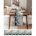 thumbnail image 3 of Modern Oil Painting Table Runner 72 Inches, Spring Abstract White Floral Country Bed Runner Dresser Scarves Tabletop for Indoor Outdoor Parties/Ceremony/Banquet, 14" x 72", 3 of 8