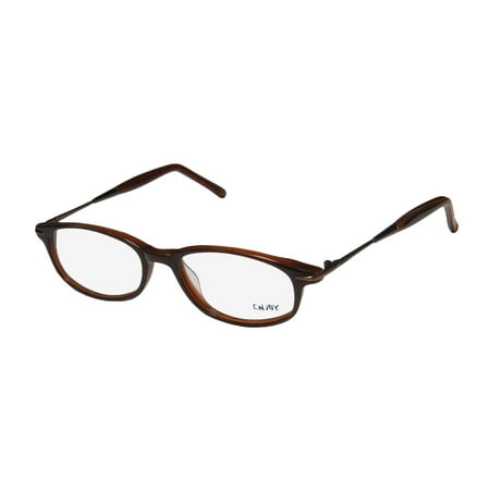 New Enjoy By Rodenstock 2704 Mens/Womens Designer Full-Rim Brown Comfortable Modern Frame Demo Lenses 51-16-135 Eyeglasses/Eye Glasses
