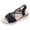 Black, variant on Orthopedic Wedge Sandals for Women 2026 Summer Dressy Trendy Platform Heels Casual Walking Arch Support Espadrilles Casual Shoes Brown Size 9