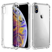 iPhone Xs Case/iPhone X Case, Crystal Clear Reinforced Corners TPU Bumper, Anti-Scratch Rugged Cover Fit with Apple iPhone Xs 2018 / iPhone X 2017 5.8 Inch - Crystal Clear
