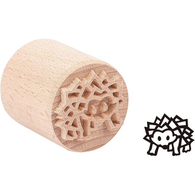 Sellos de madera para cerámica, sellos de madera de columna de 3,5 cm, sellos redondos de madera para arcilla, sellos de arcilla hechos a mano, sellos de madera natural.