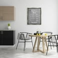 thumbnail image 2 of Kitchen Rules Bon Appetit Sign Typography Graphic Art Luster Gray Framed Art Print Wall Art, 2 of 6
