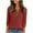 Red, variant on Sweater Tops For Women Sevevn Women's Long Sleeve Henley Shirts Business Casual Lightweight Tunic Sweater Tops