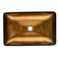 thumbnail image 5 of Lxmons 22x14 inch Handmade Glass Bathroom Vessel Sink in Gold Finish with Faucet and Drain, 5 of 10