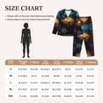 thumbnail image 4 of Pajama Sets for Women 2 Pcs, Underwater Treasure Chest Button Down Long Sleeve Sleepwear Lounge PJ Sets, 4 of 6